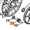 Зубчатое колесо (шестерня) для подметальной машины Stihl  KG-770, KGA-770 (48607311300)