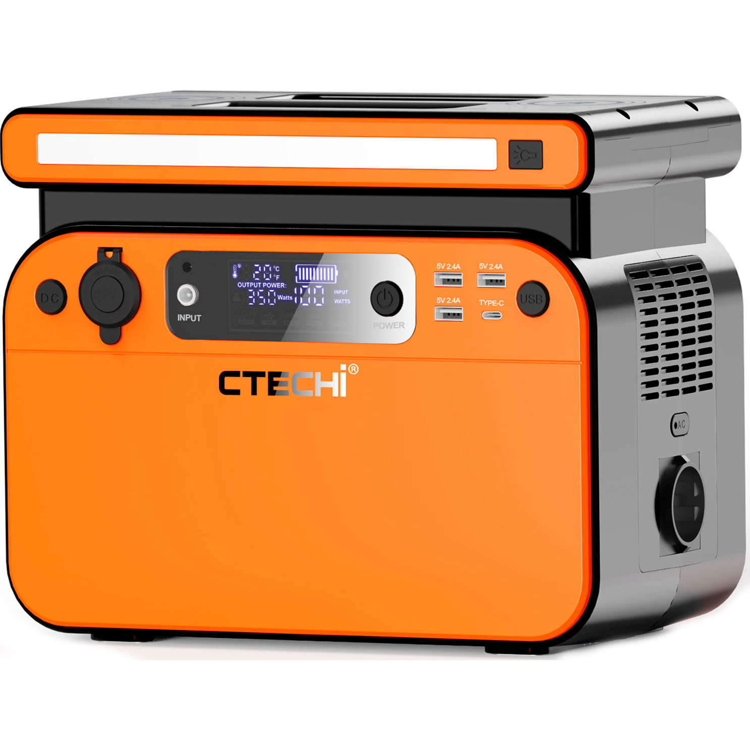 Портативна електростанція CTECHi GT500 518 Втч/500 Вт, батарея LiFePO4, 144000 мАч