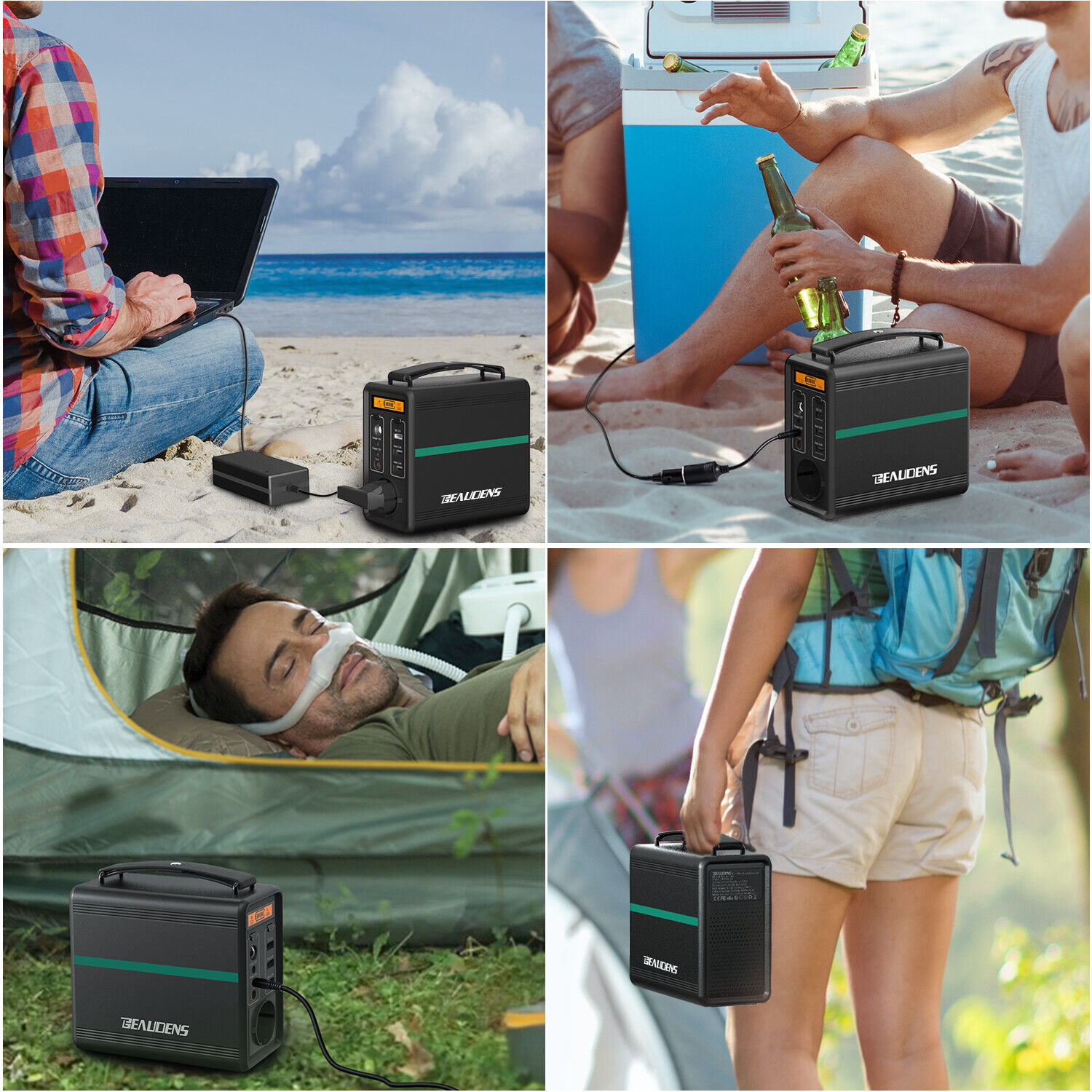 Портативна електростанція  BEAUDENS 166 Втч/150 Вт, батарея LiFePO4, 52000mAh 22832